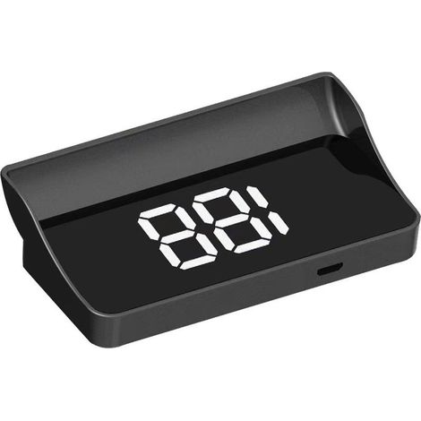 HUD Head Up écran de voiture avec Chargeur Allume, compteur de vitesse GPS universel, compteur de vitesse numérique, pour voiture et moto, Plug & Play, projection de pare-brise (1/5)