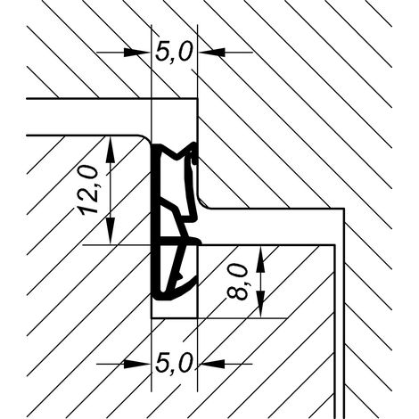 Primo ACF 6000H Flügelfalzdichtung Falzdichtung Spule á 20 m Kunststoff weiß (1/2)