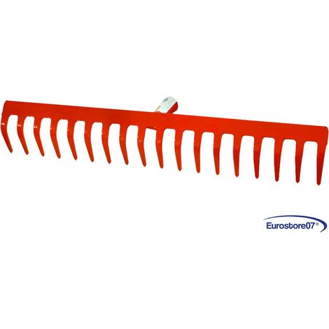 rastrello in acciaio verniciato spessore mm.4 senza manico - 8 denti pz 5 (1/3)