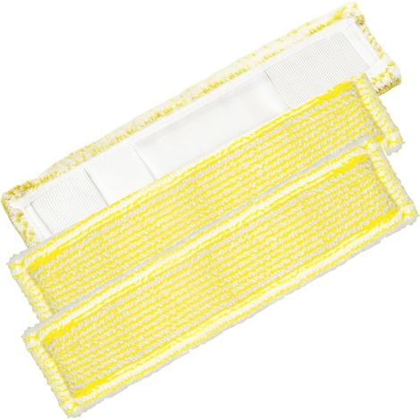 3 PCS Bonnette Microfibre, Accessoire Lavage Vitres, Compatible Kärcher WV1 WV50 WV75, Jaune (1/5)