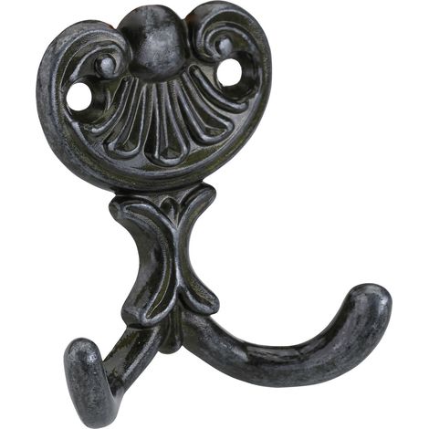 Hettich Mantelhaken 6,7 x 6 x 2,2 cm brüniert schwarz - 1 Stück Wandhaken