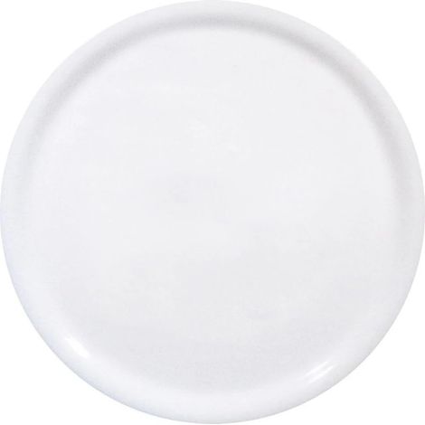 Assiette à Pizza Ronde en Porcelaine Émaillée, Assiette Uni pour Servir la Pizza, Compatible Micro-ondes et Lave-vaisselle, ⌀280mm, Blanc