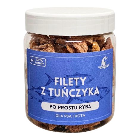 Gefriergetrocknete Thunfischfilets 70g für Hunde und Katzen für Haut und Fell Nahrungsmittelallergien GESUNDER GESCHMACK (1/2)