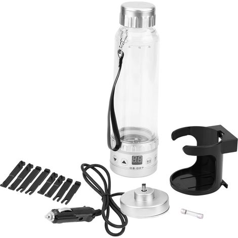 Gourde chauffante électrique 12V 24V pour voiture, bouilloire de voyage auto, tasse chauffante argentée (1/5)