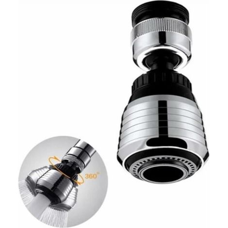 1 Mousseur aérateur pivotant 360, économie d'eau, adaptateur mâle 22mm, adaptateur femelle 24mm, cuisine