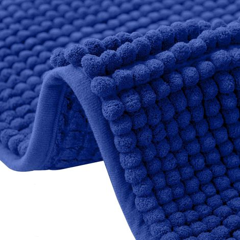 Tapis de Bain, Tapis de Douche Antidérapant, Tapis Salle Bain en Chenille, Absorbant l'eau,Lavable en Machine, Séchage Rapide, Anti Odeur, pour la Salle de Bain, Douche, 40 x 60 cm (1/5)