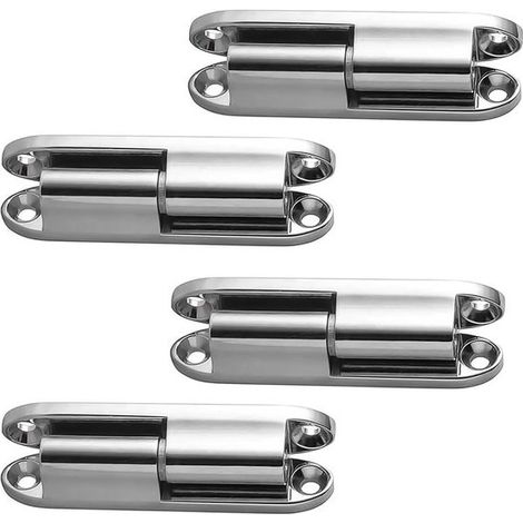 4 piezas de pivotes de puerta extraíbles, bisagras silenciosas, solución de estabilidad para puertas de armarios, habitaciones y muebles (1/5)