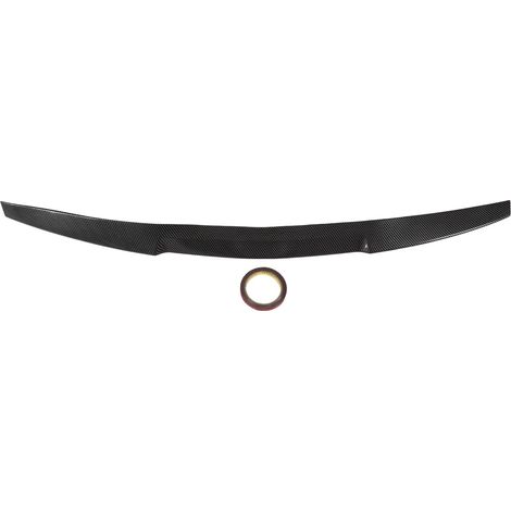 Aile de becquet de coffre arrière, aile de lèvre de becquet de coffre arrière en caoutchouc de Style de Modification universelle de voiture 118.5cmx7.5cm (1/5)