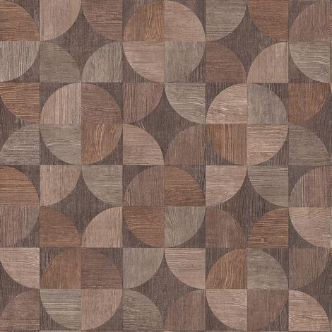 Empapelado aspecto madera Profhome 369131 papel pintado no tejido ligeramente texturado de aspecto madera mate marrón beige gris 5,33 m2