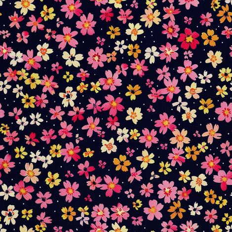 Tela Oxford para decoración de exteriores - Motivo de flores I DX5460 (1/5)