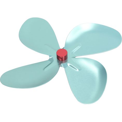 Pale de ventilateur en alliage d'aluminium pour la dissipation de la chaleur, avec vis de réglage pour accessoires de poêle à bois et de cheminée (1/5)