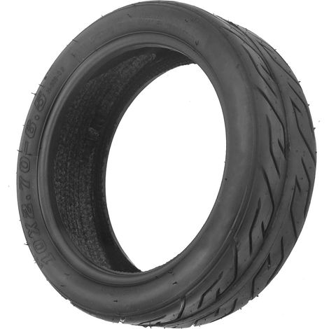 Pneu de scooter électrique, Pneu extérieur caoutchouc à vide 10 pouces 10x2,70-6,5 Pneu rechange trottinette Pneu rechange sans chambre à air résistant aux chocs pour Trottinette D'équilibre (1/5)