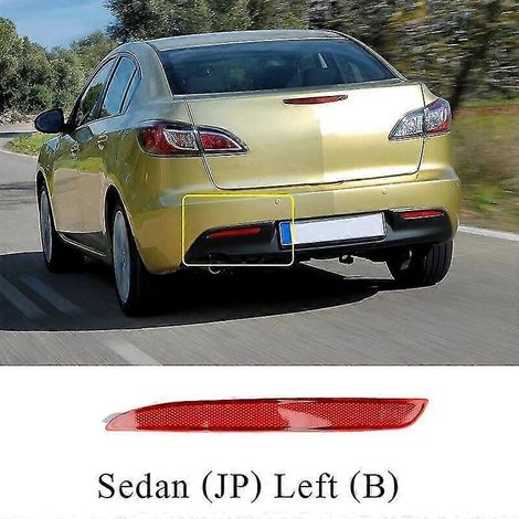 Rückstrahler für die hintere Stoßstange des Mazda 3 M3 Limousine/Schrägheck BL 2011–2015 – links (Limousine JP) B