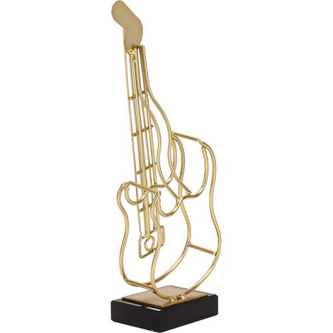 Violon moderne en fer forgé, décoration minimaliste pour maison, modèle d’instrument, ornement pour entrée, meuble TV, style classique noir (modèle B). (1/5)