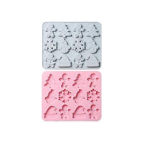 Kreative Konditoreikunst, verschiedene Designs, Ausstechformen für Weihnachtsgebäck und Plätzchen, Silikonformen für ununterbrochenen festlichen Spaß