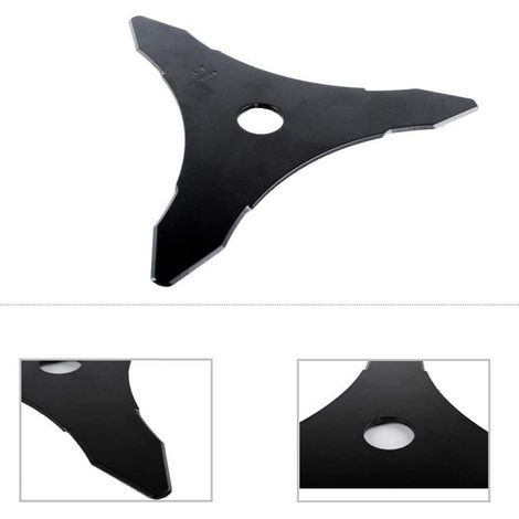 [JAMAIS UTILISÉ]10"x 3T Lame de Débroussailleuse avec kit entretien accessoire adaptateur de lame de tondeuse à gazon de Machine de jardinage pour Mauvaises Herbes Fraîches et Tondeuse. (1/4)