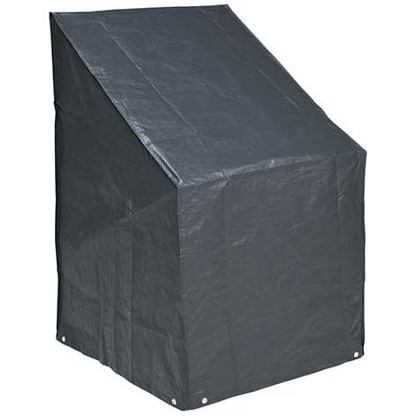 Housse de protection pour chaises et fauteuils de jardin – Dimensions H110 x L68 x P68 cm – Polyéthylène inaltérable 100g/m² – Traitée anti-UV – Nature