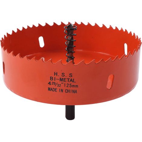 Scie cloche bimétallique en acier rapide avec foret central pour bois et plastique 4-29/32 po (125 mm) (1/5)