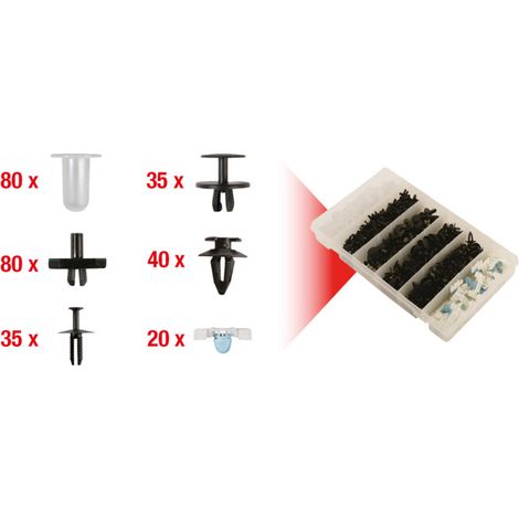 KS TOOLS Jeu de clips de fixation - BMW, 290 pcs ( 420.0050 ) (1/5)