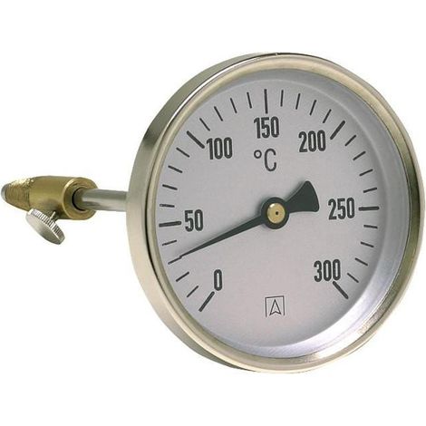 Termometro bimetallico Afriso rt 80 acciaio inox 0-300 °C
