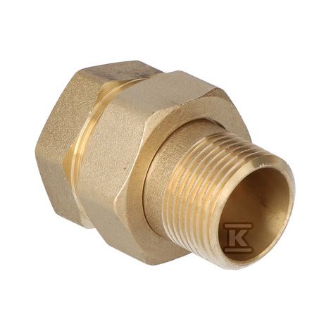 Drehbare gerade Schraubverbindung, kurzes 1" Messing