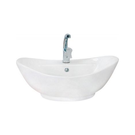 Lavabo Sting appoggio 38x60 ovale in ceramica