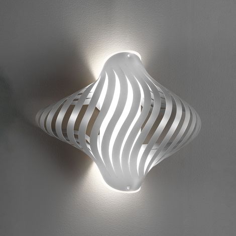 Applique Moderna Helios Polilux ® Argento 2 Luci E27