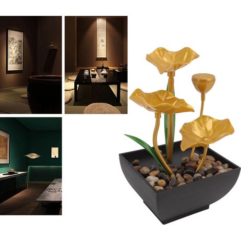 Décoration d'intérieur à faire soi-même : fontaine d'intérieur à poser, idéale pour un bureau ou un salon. Alimentation : 220-240 V (norme européenne). (1/5)