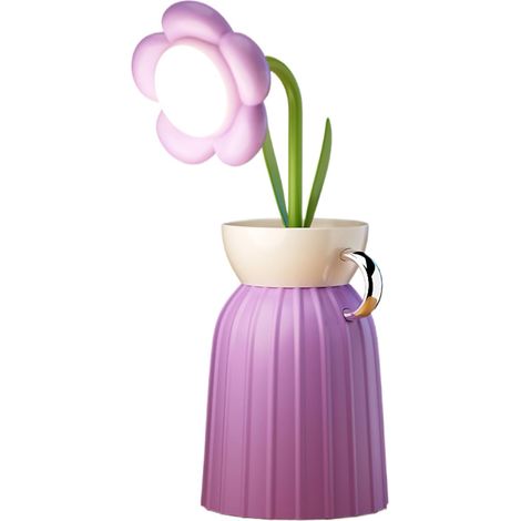 Veilleuse tactile en forme de fleur, Lampe LED ABS (1/5)