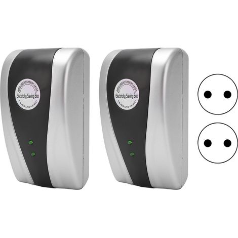Lot de 2 boîtiers économiseurs d'énergie 18KW, régulateur intelligent de tension stable et équilibrage du courant, prise UE 90-250V