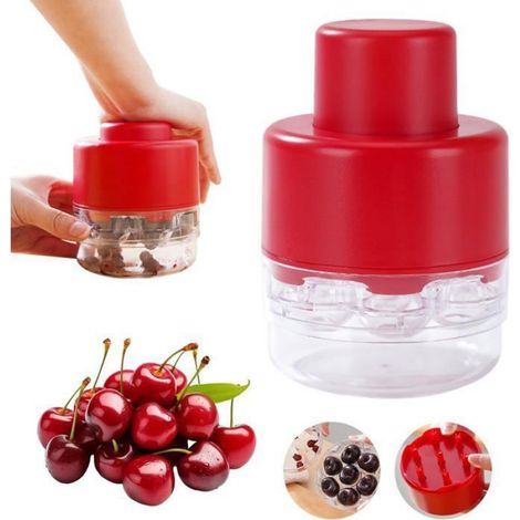Dénoyauteur Cerises - 7 En 1 Pression Manuelle - Pour Cerises Jujubes Dattes - Usage Cuisine Maison - 1 Pièce (1/5)