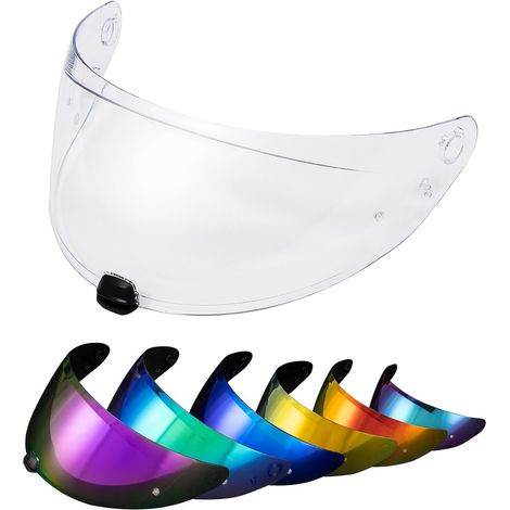 Helmet Visor for i70 i10 HJ-31, Tinted Visor for Motorcycle Helmet Accessory (Transparent) (1/5)