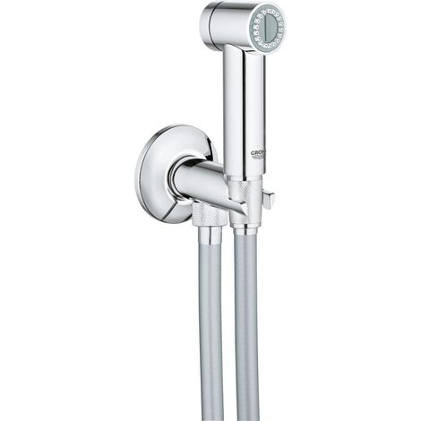 Grohe – Pommeau de douche mural Sena Trigger Spray – 3 jets réglables – Chrome – Tuyau de douche 1250mm inclus (1/4)
