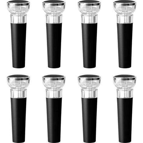 Tapones para botellas de vino (8 unidades), tapones de vacío, tapones para conservación de vino tinto, tapones para protección de vino, tapones multifuncionales (1/5)