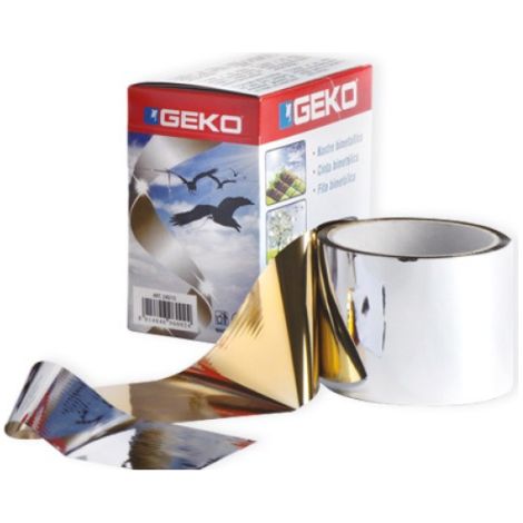 Nastro bimetallico spaventapasseri 100m larghezza 70mm riflessi e effetti sonori