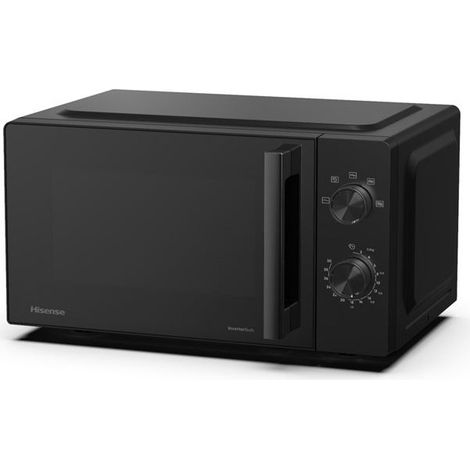 Micro-ondes invertech avec grill, 20 l, noir, 700w + 800w gril, ouvertu - Hisense - H20MOBP1HGI