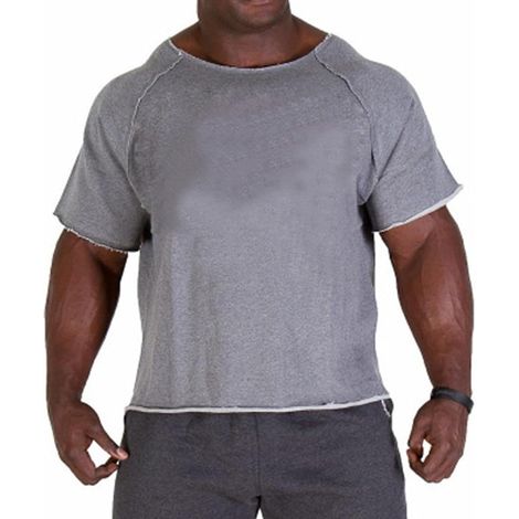 Men's cotton blend T-shirt with a round neck, ideal for gym, fitness, and bodybuilding casual wear comfortable fit breathable material suitable for summer sports and activities (1/5)
