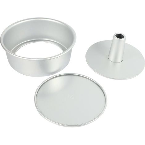 8-Zoll-Rundkuchenform aus Aluminiumlegierung für Chiffon-Kuchen, DIY-Werkzeuge (1/5)