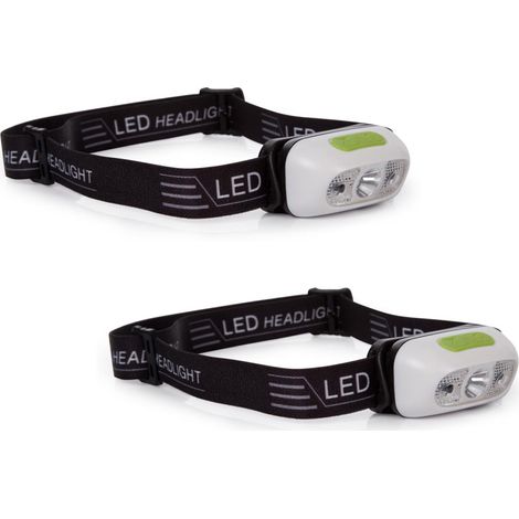 Partner Set Stirnlampen wiederaufladbar mit weißen CREE LEDs & SOS Funktion (1/5)