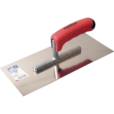 HAROMAC Glättekelle Länge 280 mm Breite 130 mm2-Komponentengriff Zahnung 10x10 mm rostfreier Edelstahl