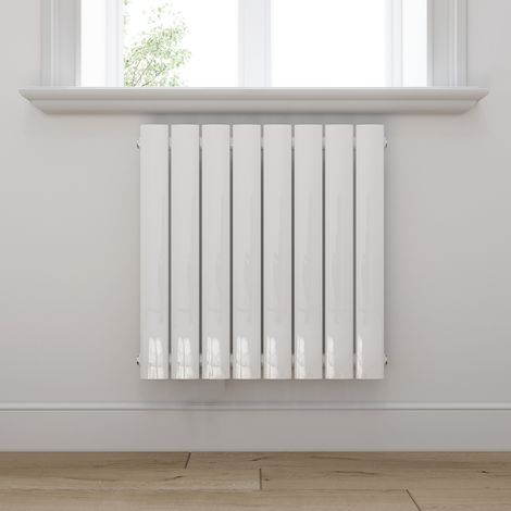 ELEGANT Paneelheizkörper Horizontal Heizkörper Weiß Horizontal 630x619x48mm 421W Einlagig (1/5)