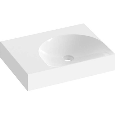 Ravak Lite - Waschtisch 60x45 cm, ohne Überlauf, ohne Hahnloch, weiß XJXL1360000 (1/2)