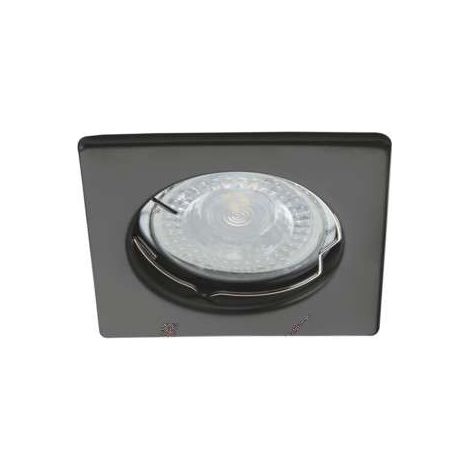 Anneau décoratif spot encastré – acier mat noir – carré 76x76mm – GU10/Gx5.3