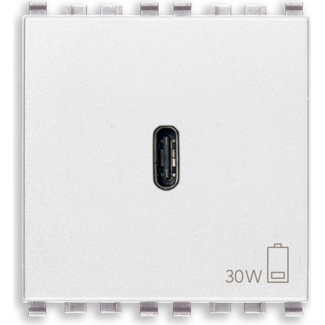 VIMAR - 20298.B Alimentatore USB C 30W PD bianco