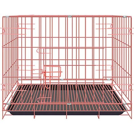 Cage Pour Chien - Cage Pliable En Métal - Pour Chiens Grands - Intérieur Et Extérieur - Avec Double Porte - 1 Pièce (1/5)