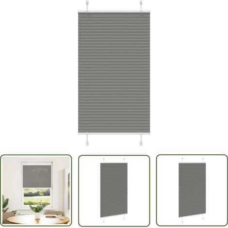 vidaXL Plissee Anthrazit 75x150 cm Stoffbreite 74,4 cm Polyester (1/5)