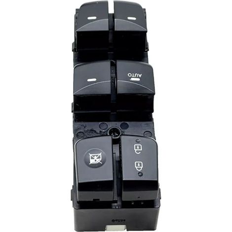 935703X010RY für den Hauptfensterheberschalter vorne links für Hyundai Elantra 2014-2016, schwarz. (1/4)