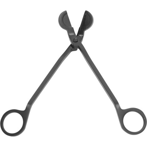 Coupe-mèche à tête ronde en acier inoxydable noir - Ciseaux coupe-bourgeons pour mèches de bougie - Coupe nette et combustion uniforme (1/5)