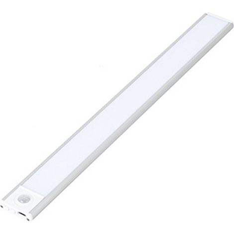Éclairage sous meuble, veilleuse de cuisine avec détecteur de mouvement, 3 modes de couleur, bande LED rechargeable et à intensité variable pour cuisine, placard, penderie, escaliers (1/5)