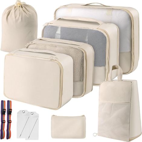 Travel Packing Cubes - Luggage Organizers for Families, Breathable Travel Packing Cubes for Suitcases (1/5)